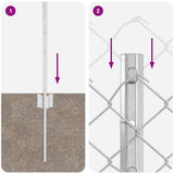 Fence and Post Silver 0.8 x 25 m Steel 3336303