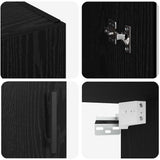 Wall Mounted Cabinets 2 pcs Black oak 69.5 x 34 x 90 cm 3394568