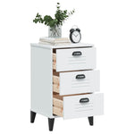 ZNTS Bedside Cabinet VIKEN White Engineered Wood 374911