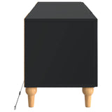 LED TV Cabinet Black Engineered Wood 896246