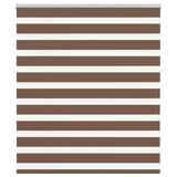 ZNTS Zebra Blind Brown 135x100 cm Fabric Width 130.9 cm Polyester 4014320