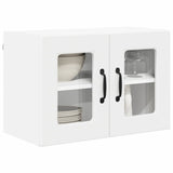 Wall Glass Cabinet PORTO White 60 x 31 x 40 cm Engineered Wood 885315