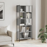 Bookcase Grey Sonoma 72x28x172 cm Engineered Wood 3213655