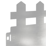 Lawn Edgings 30 pcs Silver 103 x 0.05 x 22 cm Stainless Steel 874800