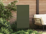 Garden Privacy Screen Olive green 50 x 140 cm Cold-rolled steel 876290