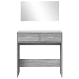 Dressing Table with Mirror Grey Sonoma 80x39x80 cm 840707
