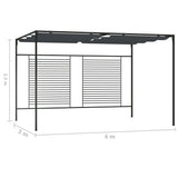 Gazebo with Retractable Roof 4x3x2.3 m Anthracite 180 g/m 313625