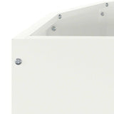 Planter White 90 x 45 x 50 cm Steel 883711