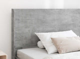 Bed Frame with Storage and Headboard Concrete Grey 100 x 200 cm 3414144