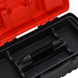 2 Piece Tool Box Set Black and Red Polypropylene 152103