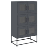 ZNTS Highboard Anthracite 68x39x123 cm Steel 853352