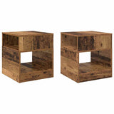 End Table 2 pcs Old Wood 40.5 x 40 x 45 cm Engineered Wood 890925