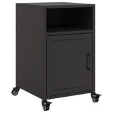 Bedside Cabinets 2 pcs Black 36x39x59 cm Steel 846717