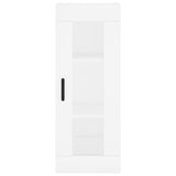Highboard White 34,5x34x180 cm Engineered Wood 3199305