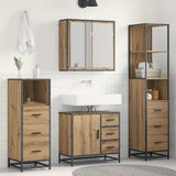 Bathroom Furniture Set 4 pcs Artisan Oak Engineered Wood 3402330