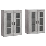 Wall Mounted Cabinets 2 pcs Grey Sonoma Engineered Wood 3197959