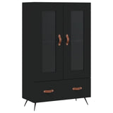 Highboard Black 69.5x31x115 cm Engineered Wood 828269