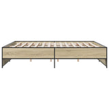 Bed Frame without Mattress Sonoma Oak 200x200 cm 3279868
