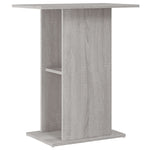 ZNTS Aquarium Stand Grey Sonoma 60.5x36x72.5 cm Engineered Wood 833645