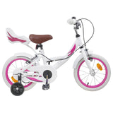 Kids Bike 14 Inches for 3-5 Years Old White 42009451