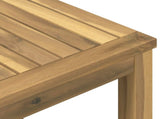 Coffee Table White 100 x 100.5 x 45 cm Solid Acacia Wood 901705