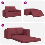 Sofa Bed Wine red 148 x 71 x 83 cm Fabric 4106676