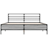 Bed Frame without Mattress Grey Sonoma 160x200 cm 3280055