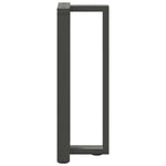 ZNTS Console Table Legs T-Shaped 2 pcs Anthracite 38x25x cm Steel 4013046