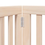 Dog Gate with Door Foldable 12 Panels 600 cm Poplar Wood 3155645