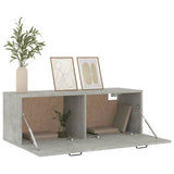 Wall Cabinet Concrete Grey 100x36.5x35 cm Engineered Wood 812955