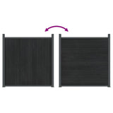 Fence Panel Grey 872x186 cm WPC 3282793