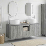Bathroom Cabinet Set 3 pcs Grey Sonoma 49.5 x 44.5 x 66 cm 3405723