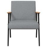 Armchair Light Grey 59 x 75 x 78 cm Fabric 42017662