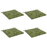 4-Piece Seat Cushions SOEST 4 pcs 100% Polyester Leaf Design 944804