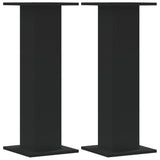 Speaker Stands 2 pcs Black 30x30x80 cm Engineered Wood 852664