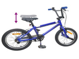BMX Bike 18 Inches for 7-10 Years Old Dark Blue 42009718