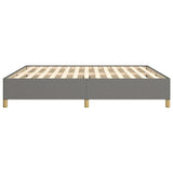 Bed Frame without Mattress Dark Grey 180x200cm Super King Fabric 349870