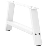 ZNTS Coffee Table Legs A-Shaped 2 pcs White 60x cm Steel 4012821