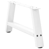 ZNTS Coffee Table Legs A-Shaped 2 pcs White 60x cm Steel 4012821