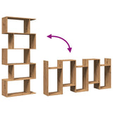 Room Divider Bookcase 5-Tier Artisan Oak 70x24x161 cm Engineered Wood 858101