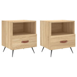 Bedside Cabinets 2 pcs Sonoma Oak 40x35x47.5 cm Engineered Wood 827379