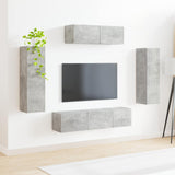 TV Cabinet 5 pcs Concrete Grey 3409171