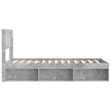 Bed Frame with Storage and Headboard Concrete Grey 75 x 190 cm 3414270