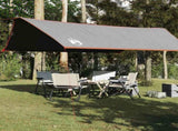 Camping Tarp Grey and Orange 500x294 cm Waterproof 94672