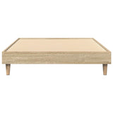 Bed Frame without Mattress Sonoma Oak 75x190 cm Small Single Engineered Wood 832104