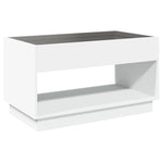 ZNTS Coffee Table with Infinity LED White 90x50x50 cm 847665