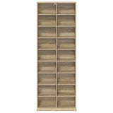 CD Cabinet Sonoma Oak 65 x 23.5 x 175 cm Engineered Wood 8012660