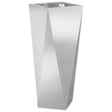 Planter Silver 30 x 30 x 75 cm Stainless Steel 883774