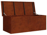 Garden Storage Cushion Box Galvanised Steel 100 x 50.5 x 50 cm 874566