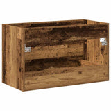 Bathroom Sink Cabinet Old Wood 80x38.5x48 cm Engineered Wood 862533